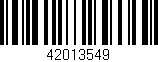 Código de barras (EAN, GTIN, SKU, ISBN): '42013549'