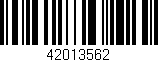 Código de barras (EAN, GTIN, SKU, ISBN): '42013562'