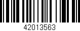Código de barras (EAN, GTIN, SKU, ISBN): '42013563'