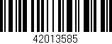 Código de barras (EAN, GTIN, SKU, ISBN): '42013585'