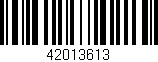 Código de barras (EAN, GTIN, SKU, ISBN): '42013613'