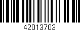 Código de barras (EAN, GTIN, SKU, ISBN): '42013703'
