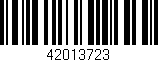 Código de barras (EAN, GTIN, SKU, ISBN): '42013723'