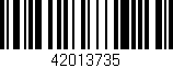 Código de barras (EAN, GTIN, SKU, ISBN): '42013735'