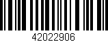 Código de barras (EAN, GTIN, SKU, ISBN): '42022906'