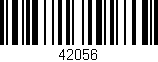 Código de barras (EAN, GTIN, SKU, ISBN): '42056'