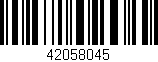 Código de barras (EAN, GTIN, SKU, ISBN): '42058045'