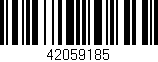 Código de barras (EAN, GTIN, SKU, ISBN): '42059185'