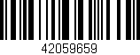 Código de barras (EAN, GTIN, SKU, ISBN): '42059659'