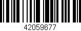 Código de barras (EAN, GTIN, SKU, ISBN): '42059677'
