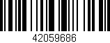 Código de barras (EAN, GTIN, SKU, ISBN): '42059686'