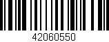 Código de barras (EAN, GTIN, SKU, ISBN): '42060550'