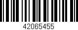 Código de barras (EAN, GTIN, SKU, ISBN): '42065455'