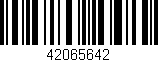 Código de barras (EAN, GTIN, SKU, ISBN): '42065642'