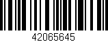 Código de barras (EAN, GTIN, SKU, ISBN): '42065645'