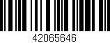Código de barras (EAN, GTIN, SKU, ISBN): '42065646'