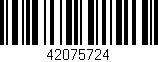 Código de barras (EAN, GTIN, SKU, ISBN): '42075724'