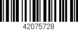 Código de barras (EAN, GTIN, SKU, ISBN): '42075728'