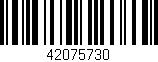 Código de barras (EAN, GTIN, SKU, ISBN): '42075730'