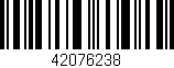 Código de barras (EAN, GTIN, SKU, ISBN): '42076238'
