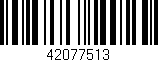 Código de barras (EAN, GTIN, SKU, ISBN): '42077513'