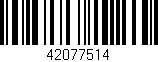 Código de barras (EAN, GTIN, SKU, ISBN): '42077514'