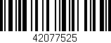 Código de barras (EAN, GTIN, SKU, ISBN): '42077525'