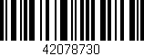 Código de barras (EAN, GTIN, SKU, ISBN): '42078730'