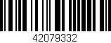Código de barras (EAN, GTIN, SKU, ISBN): '42079332'