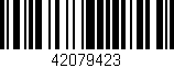 Código de barras (EAN, GTIN, SKU, ISBN): '42079423'