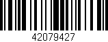 Código de barras (EAN, GTIN, SKU, ISBN): '42079427'