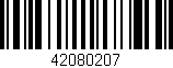 Código de barras (EAN, GTIN, SKU, ISBN): '42080207'