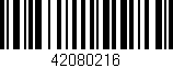 Código de barras (EAN, GTIN, SKU, ISBN): '42080216'