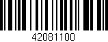 Código de barras (EAN, GTIN, SKU, ISBN): '42081100'