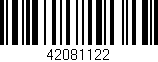 Código de barras (EAN, GTIN, SKU, ISBN): '42081122'
