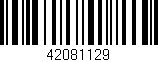 Código de barras (EAN, GTIN, SKU, ISBN): '42081129'