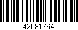 Código de barras (EAN, GTIN, SKU, ISBN): '42081764'