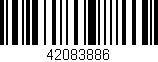 Código de barras (EAN, GTIN, SKU, ISBN): '42083886'