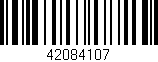 Código de barras (EAN, GTIN, SKU, ISBN): '42084107'