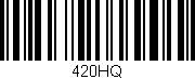 Código de barras (EAN, GTIN, SKU, ISBN): '420HQ'
