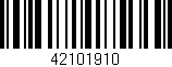 Código de barras (EAN, GTIN, SKU, ISBN): '42101910'