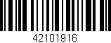 Código de barras (EAN, GTIN, SKU, ISBN): '42101916'