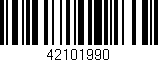 Código de barras (EAN, GTIN, SKU, ISBN): '42101990'