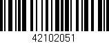 Código de barras (EAN, GTIN, SKU, ISBN): '42102051'
