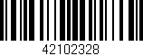 Código de barras (EAN, GTIN, SKU, ISBN): '42102328'