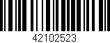 Código de barras (EAN, GTIN, SKU, ISBN): '42102523'