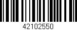 Código de barras (EAN, GTIN, SKU, ISBN): '42102550'