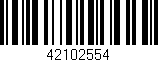 Código de barras (EAN, GTIN, SKU, ISBN): '42102554'