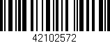Código de barras (EAN, GTIN, SKU, ISBN): '42102572'