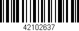 Código de barras (EAN, GTIN, SKU, ISBN): '42102637'